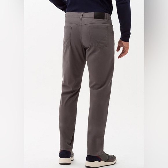 Men's Brax Feel Good Cooper Fancy Gray Pants - Picture 9 of 16